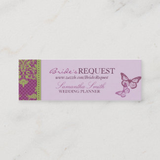 Butterfly Kisses Flirt Skinny Business Card