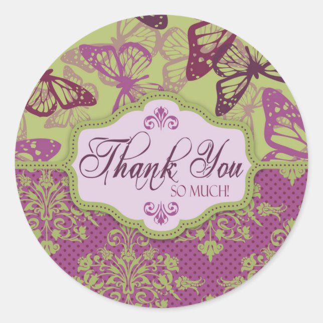 Butterfly Kisses Flirt TY Sticker (Front)