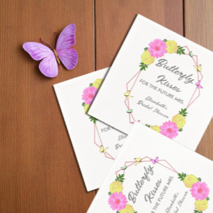 Butterfly Kisses For The Future Mrs. Bridal Shower Napkin