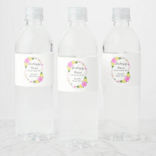Butterfly Kisses For The Future Mrs. Bridal Shower Water Bottle Label