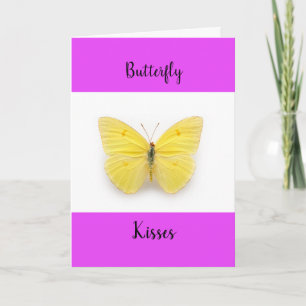 Butterfly Kisses Get Well Greeting Card