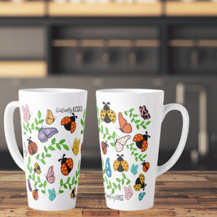 Butterfly Kisses Ladybug Hugs Latte Mug
