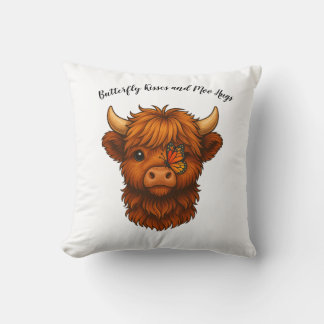 Butterfly Kisses & Moo Hugs – Throw Pillow