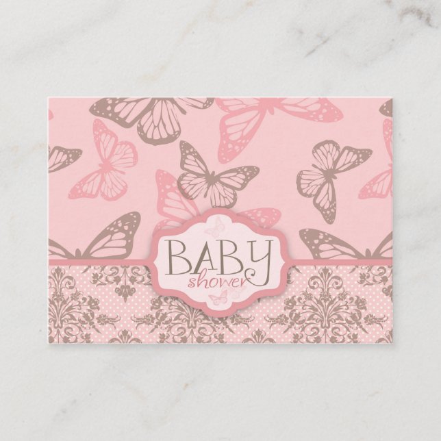 Butterfly Kisses Petal Reminder Notecard (Front)