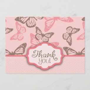 Butterfly Kisses TY Card 2 Pink