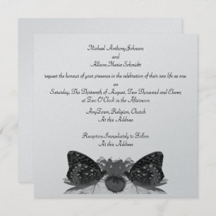 Butterfly Kisses/ Wedding Invitation