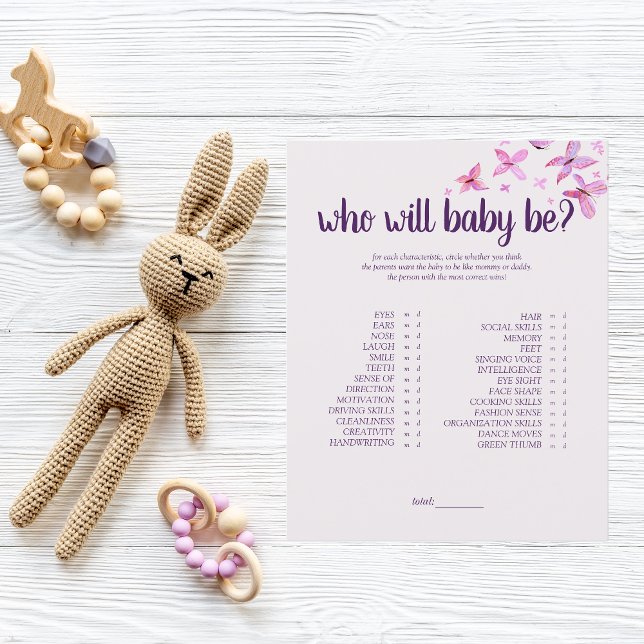 Butterfly Kisses | Who Will Baby Be Game | Pink (Creator Uploaded)