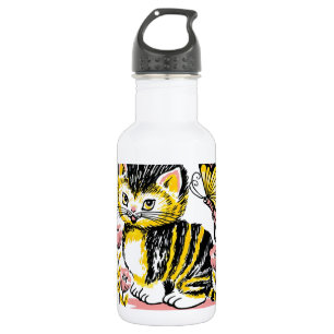 Butterfly & Kitten 532 Ml Water Bottle