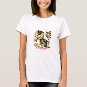 Butterfly & Kitten T-Shirt
