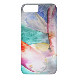 Butterfly Koi watercolour Japanese Fish Art iPhone 8 Plus/7 Plus Case