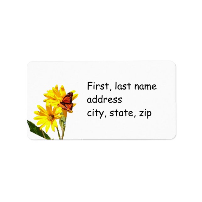 Butterfly Label (Front)