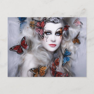 Butterfly Lady Postcard