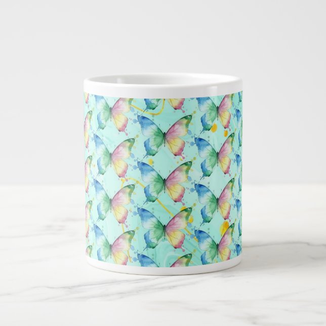 Butterfly Large Coffee Mug (Front)