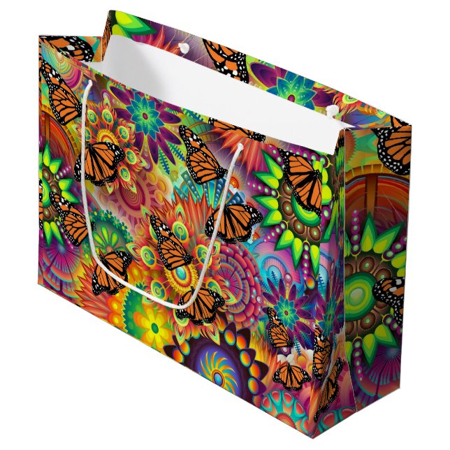 Butterfly Large Gift Bag (Front Angled)