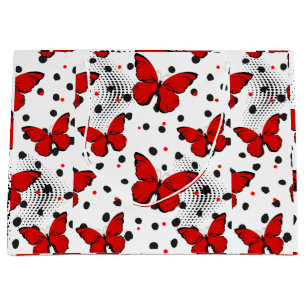 butterfly large gift bag