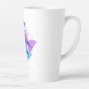 Butterfly Latte Mug for Coffee Lovers