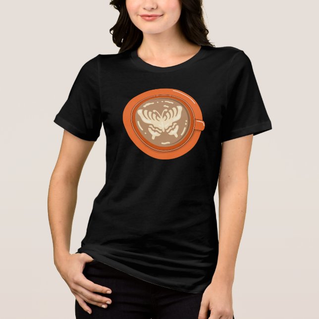 Butterfly Latte Tri-Blend Shirt (Front)