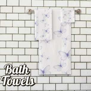 Butterfly  Lavender Dreams Bath Towel Set