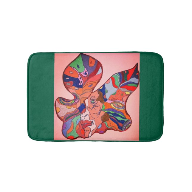Butterfly Leaf Portrait Bath Mat (Front)
