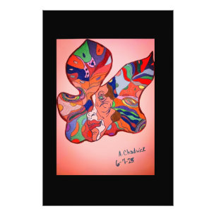 Butterfly Leaf Portrait Photo Enlargement Print