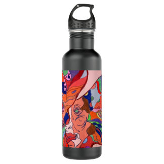 Butterfly Leaf Portrait Stainless Steel Bottle