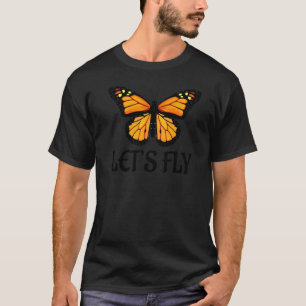 Butterfly Let's Fly Mandala Yoga Dream Catcher T-Shirt