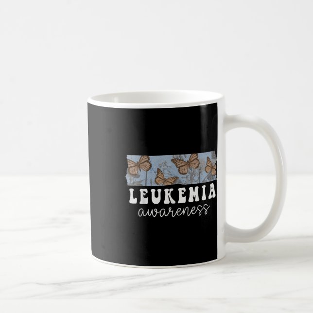 Butterfly Leukaemia Awareness  Coffee Mug (Right)