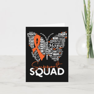 Butterfly Leukaemia Blood Cancer Awareness Support Card