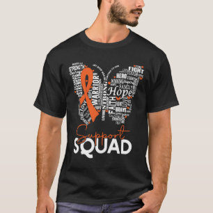 Butterfly Leukaemia Blood Cancer Awareness Support T-Shirt