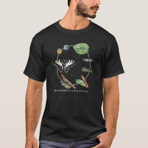 Butterfly Life Cycle Insect 4 Stage Specie Waterco T-Shirt