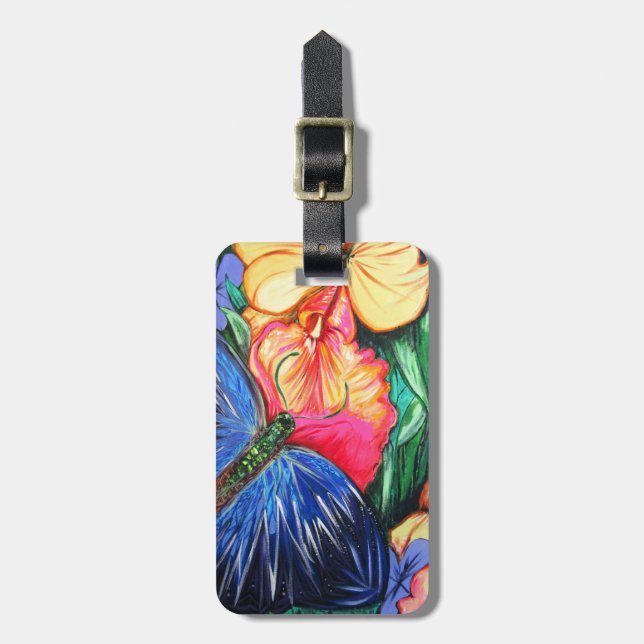 Butterfly Life  Luggage Tag (Front Vertical)