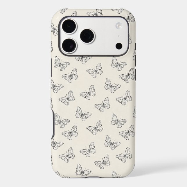 Butterfly Line Art Pattern (Back)