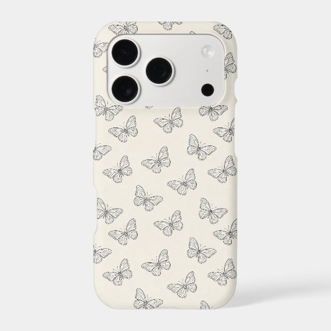 Butterfly Line Art Pattern (Back)