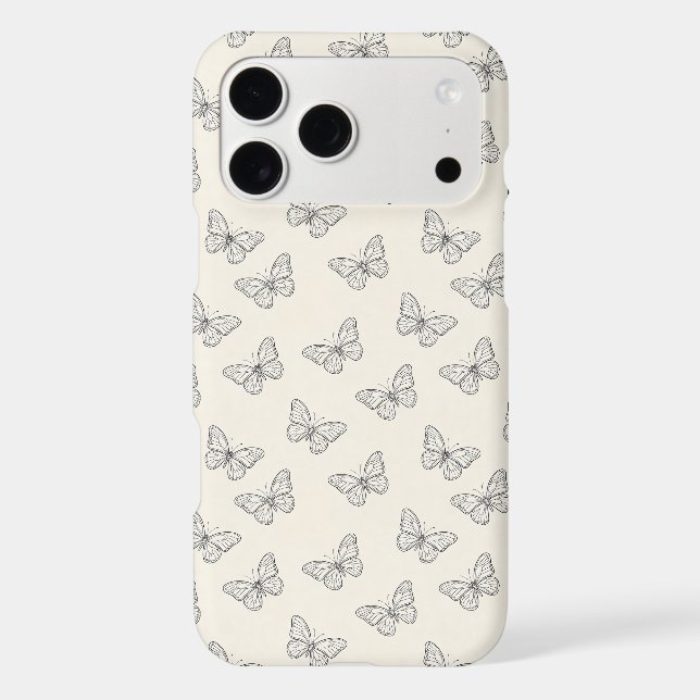 Butterfly Line Art Pattern (Back)