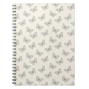 Butterfly Line Art Pattern Notebook