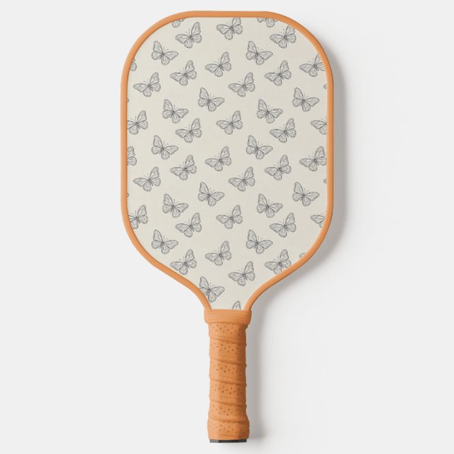 Butterfly Line Art Pattern Pickleball Paddle (Front)