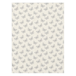 Butterfly Line Art Pattern Tablecloth