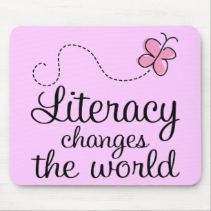 Butterfly Literacy Changes The World Gift Mouse Pad