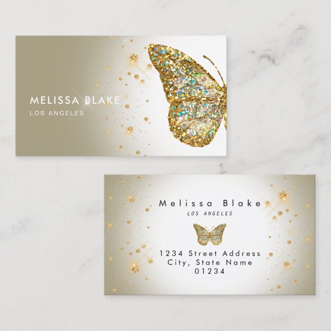 butterfly logo business card (Front/Back)