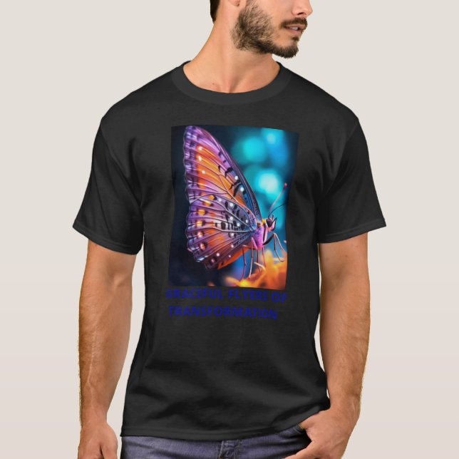 Butterfly Logo design and art for t-shirts  (Front)