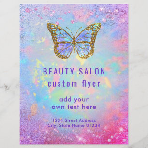 butterfly logo design flyer