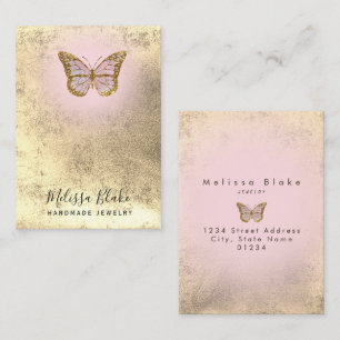 butterfly logo earring holder display card
