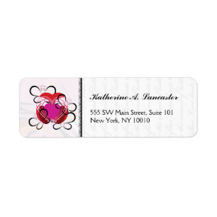 Butterfly Love Beat Of Love Decorative Return Address Label