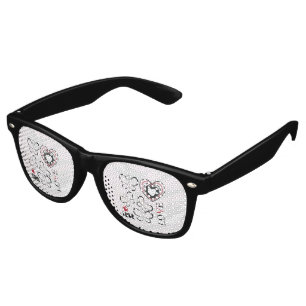 Butterfly Love Love Word Marbled Retro Sunglasses