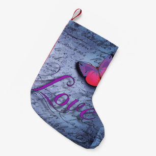 Butterfly Love Small Christmas Stocking