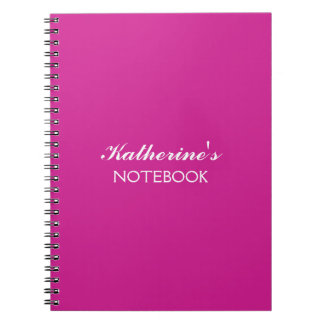 Butterfly Love | Solid Colour Magenta 1 Personal Notebook