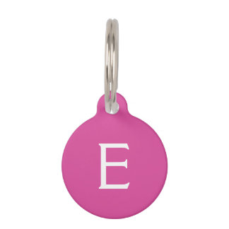 Butterfly Love | Solid Colour Magenta 2 Personal Pet Tag