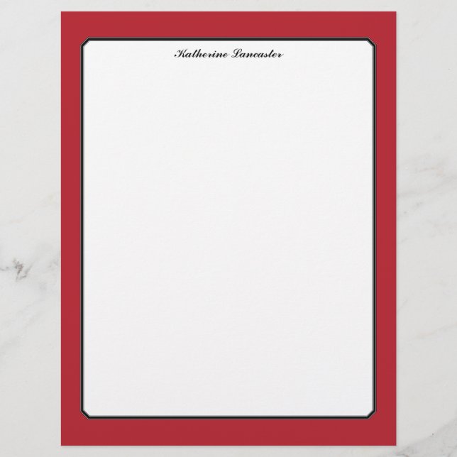 Butterfly Love | Solid Colour Red 5 Border (Front)