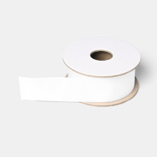 Butterfly Love | Solid Colour White Grosgrain Ribbon