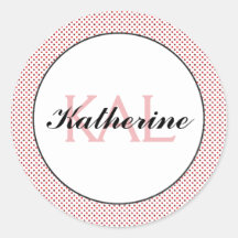 Butterfly Love | White With Red Dots Personalised